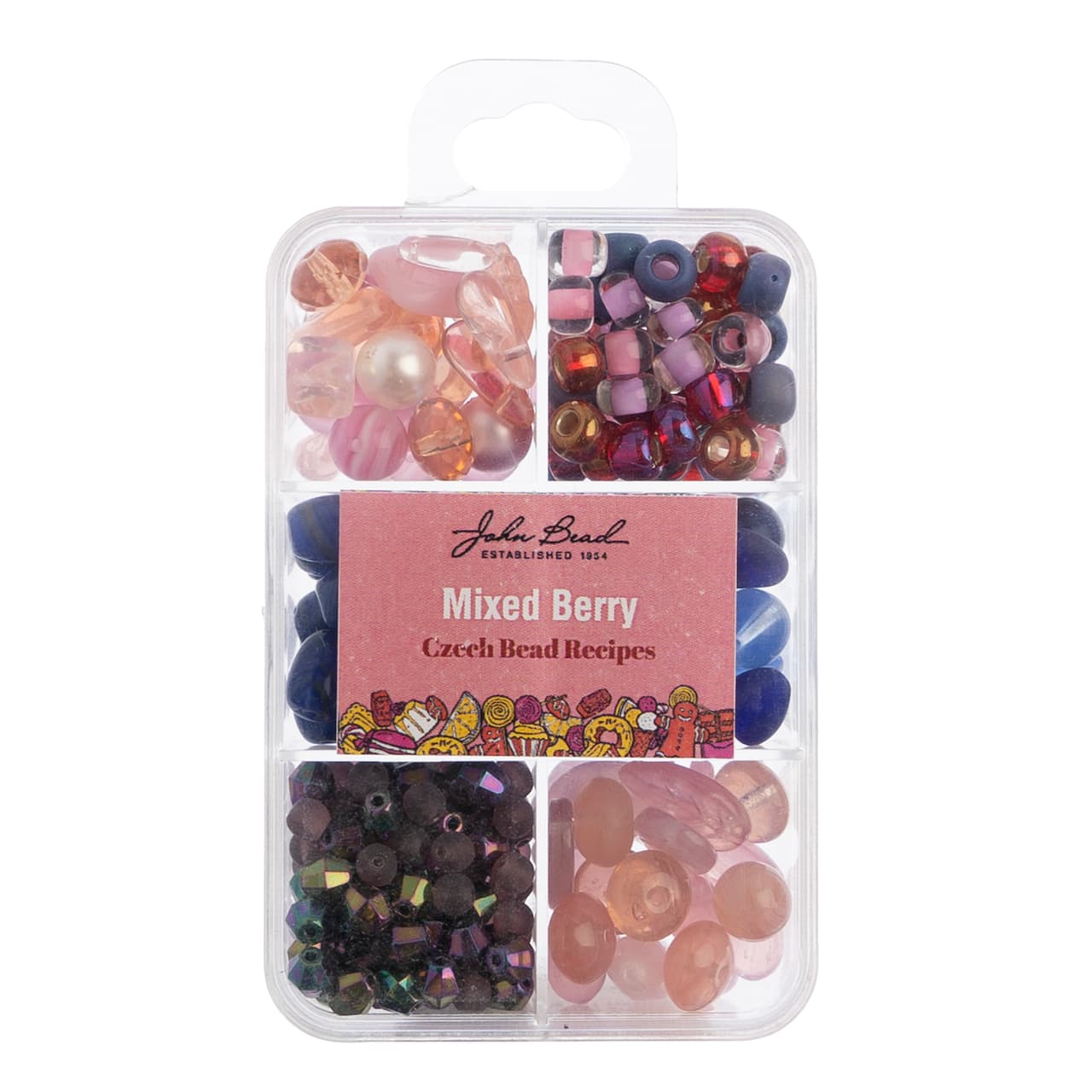 John Bead Czech Glass Recipe Box Beading Kit